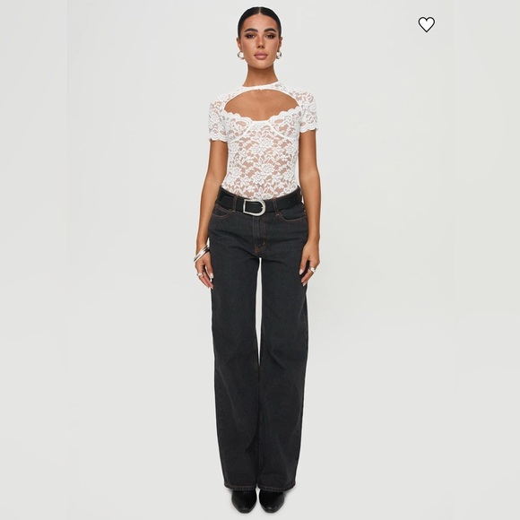 Princess Polly White Lace Bodysuit - Picture 4 of 7